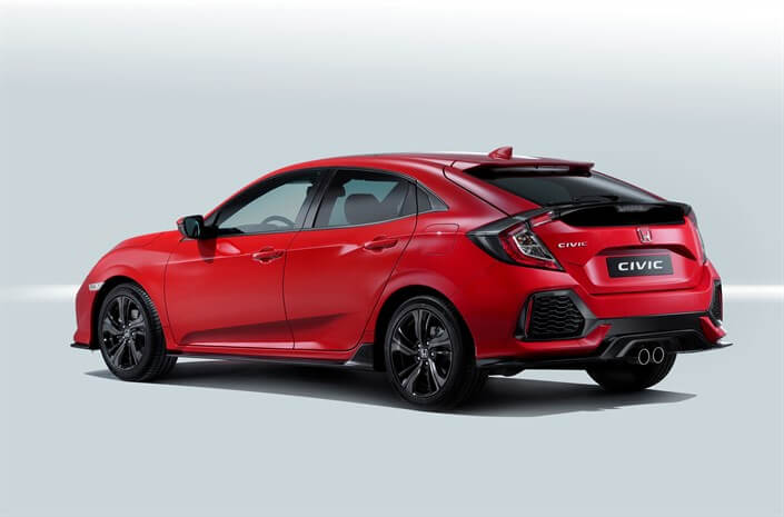 Civic Hatchback Trás 3/4 Civic Hatchback Trás 3/4
